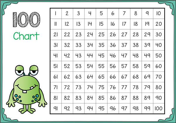 小怪兽跳数1-100，9页PDF-优学盒子