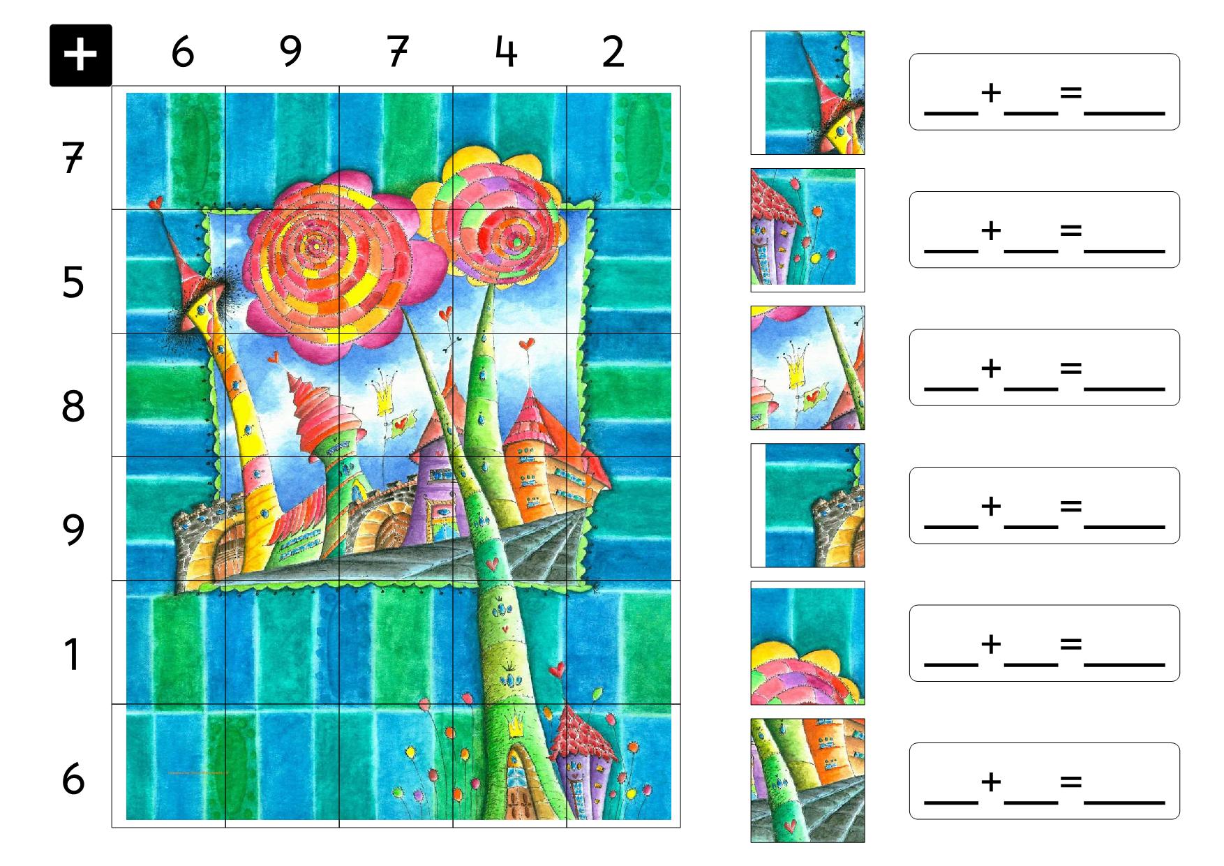 图片[3]-20以内加法（根据图片坐标列式计算），6页PDF-优学盒子