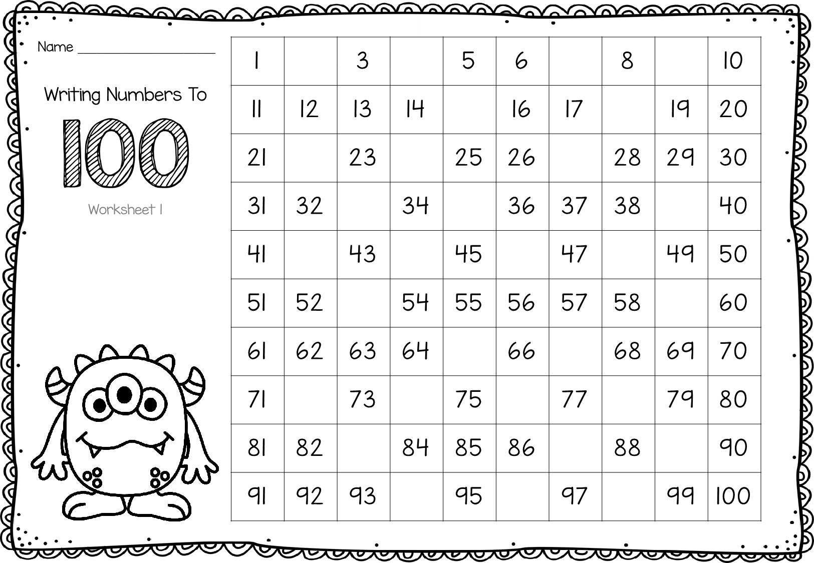 图片[3]-小怪兽跳数1-100，9页PDF-优学盒子