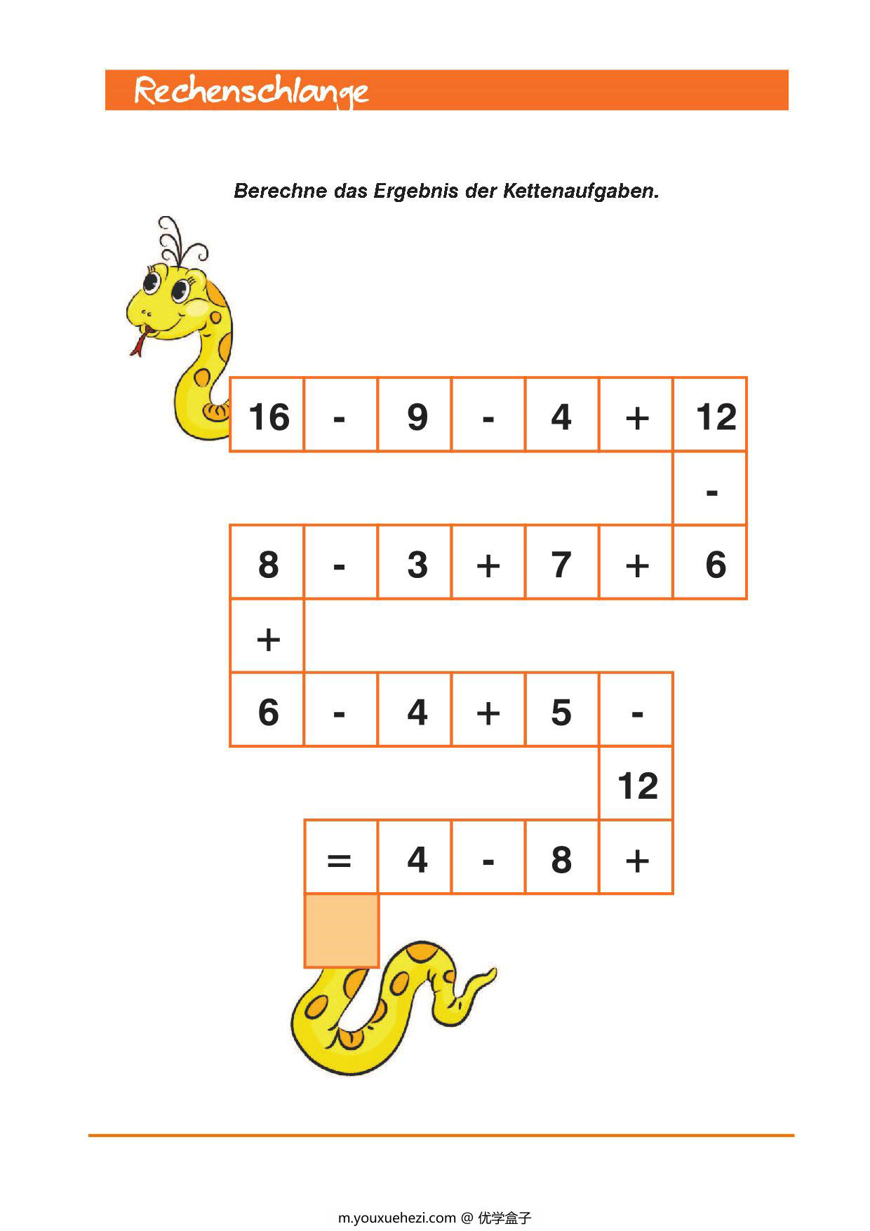 图片[3]-数学加减法游戏20页，PDF电子版-优学盒子