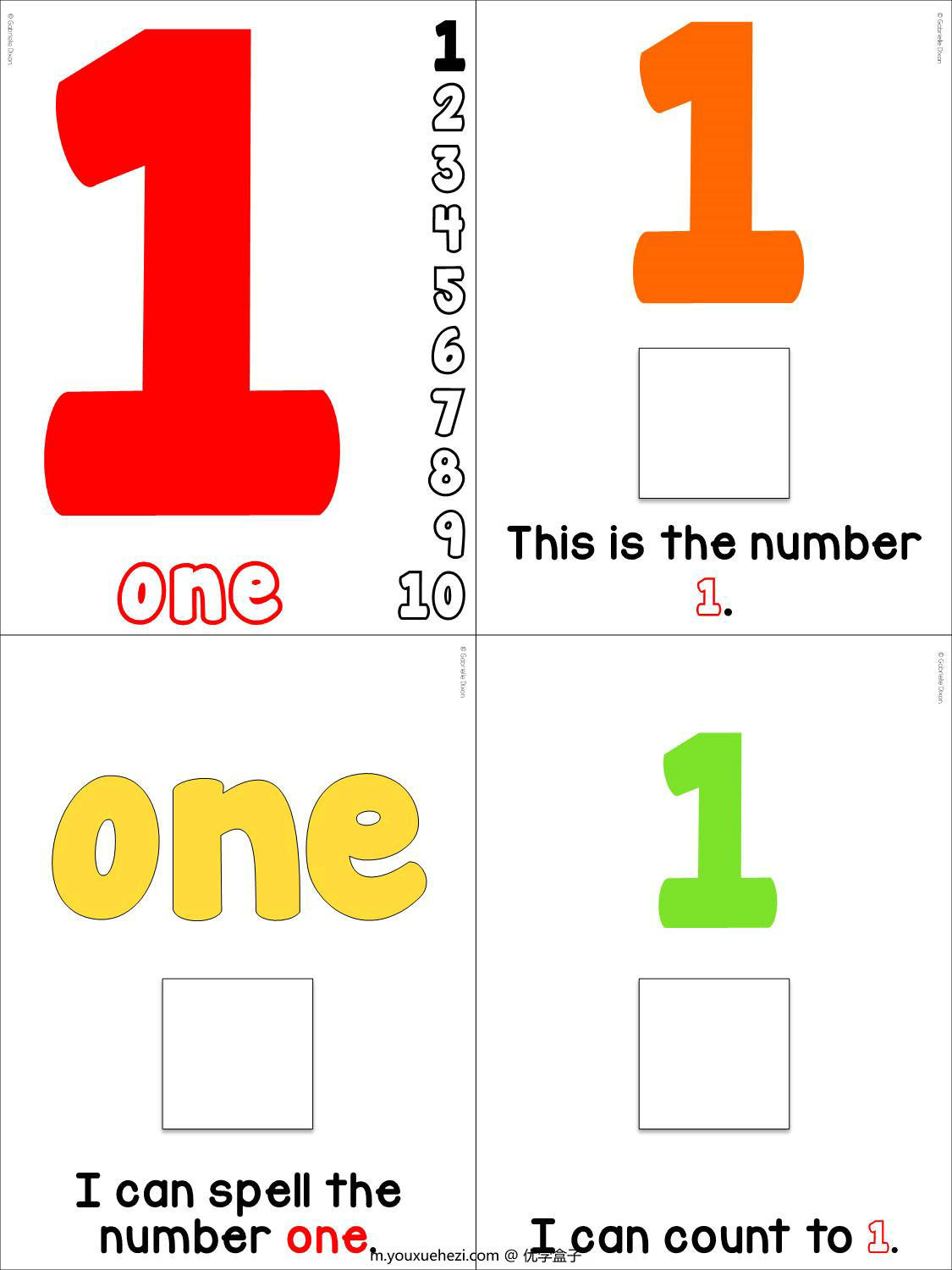 图片[1]-数字1-20（20本），interactive book互动翻翻书，63页PDF-优学盒子
