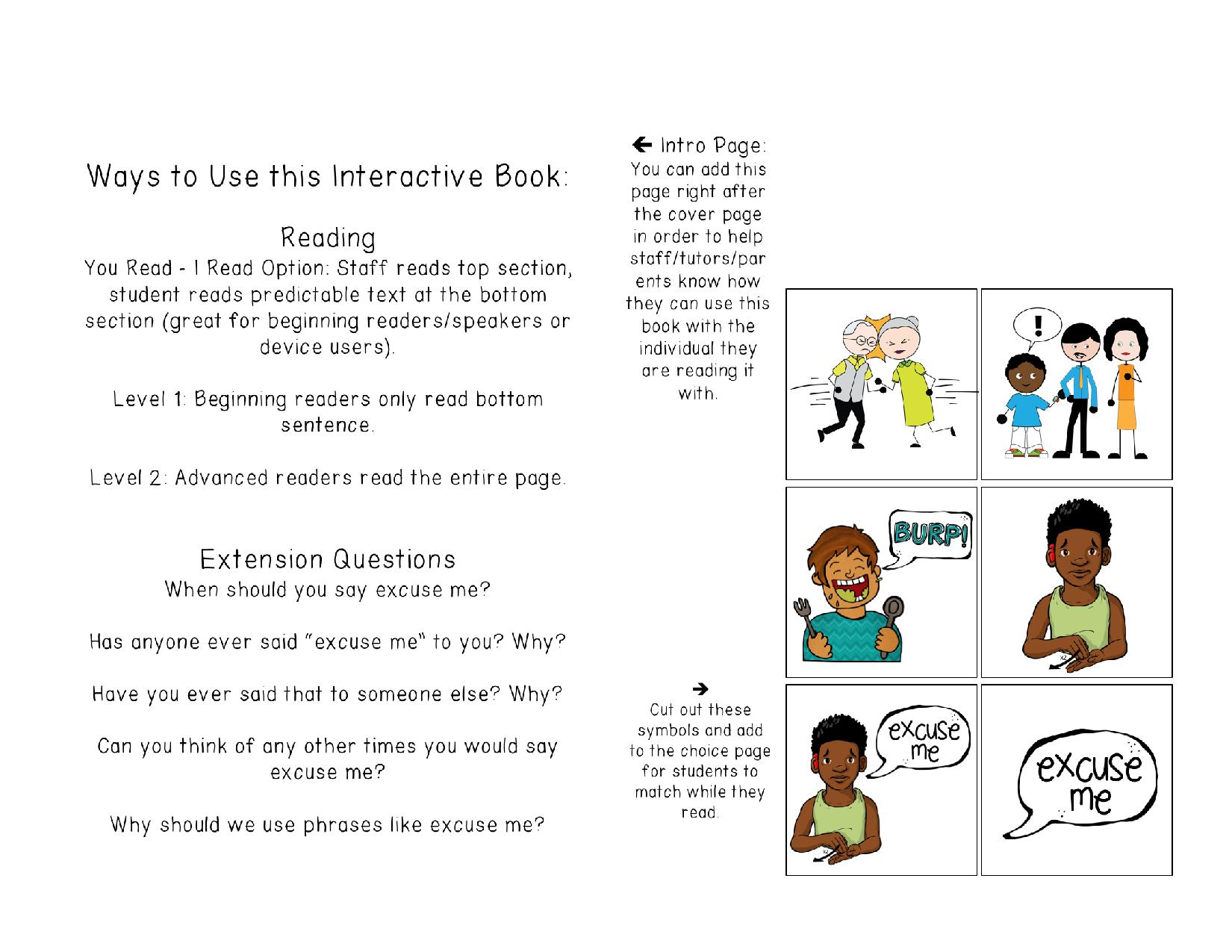 图片[3]-礼貌用语：打扰一下，interactive book互动翻翻书，5页PDF-优学盒子