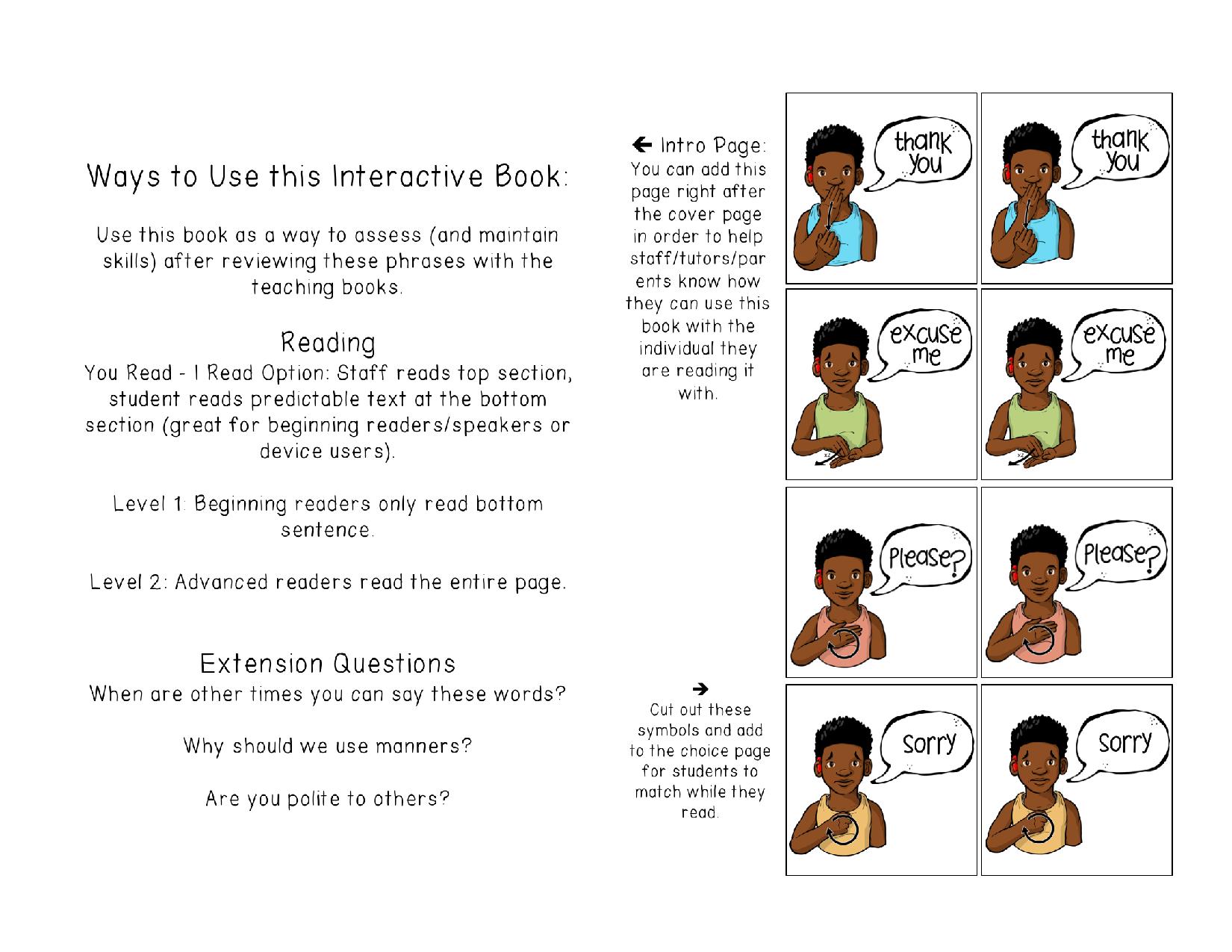 图片[3]-礼貌用语：怎样讲礼貌，interactive book互动翻翻书，6页PDF-优学盒子