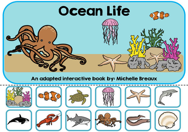 海洋生物 interactive book互动翻翻书，24页PDF-优学盒子