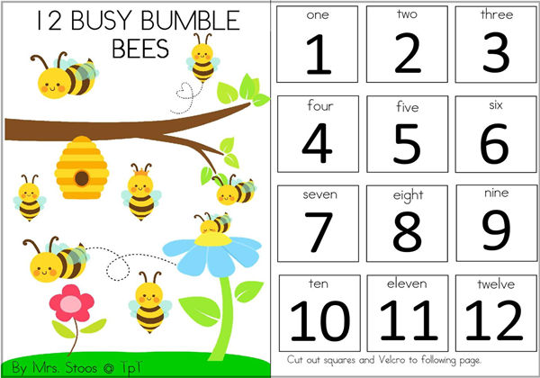 12只忙碌的蜜蜂12 busy bees interactive book互动翻翻书，18页PDF-优学盒子
