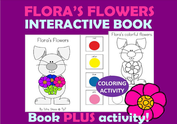 Flora的花Flora’s flower，interactive book互动翻翻书，10页PDF-优学盒子