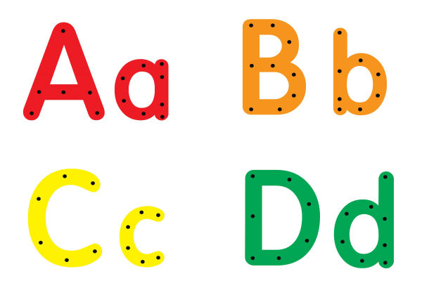 26个字母lacing card，26页PDF-优学盒子