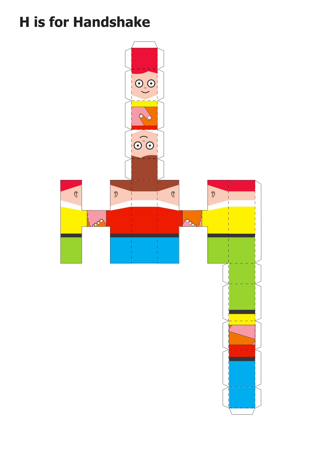 图片[2]-26个字母纸模手工，26页PDF-优学盒子