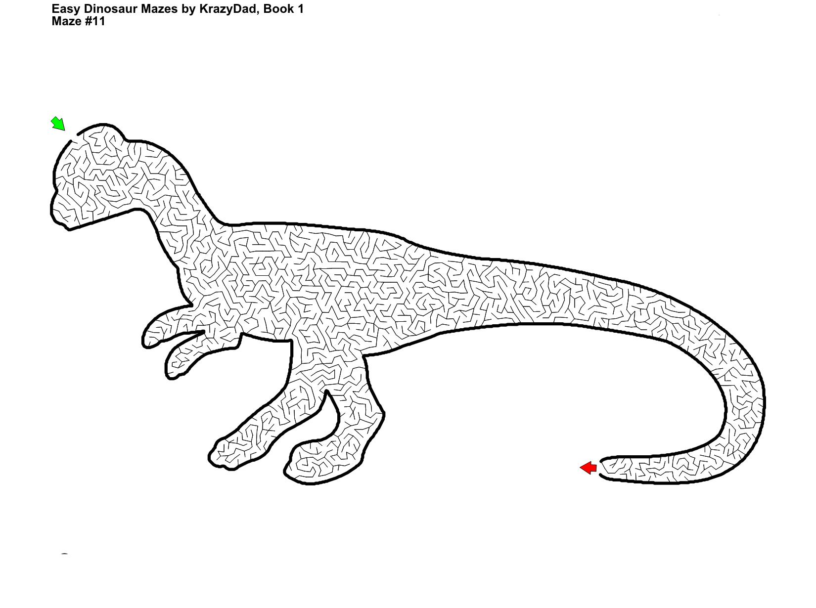 图片[3]-Easy to Challenging Dinosaur Mazes (Ages 6-12)，600页PDF-优学盒子