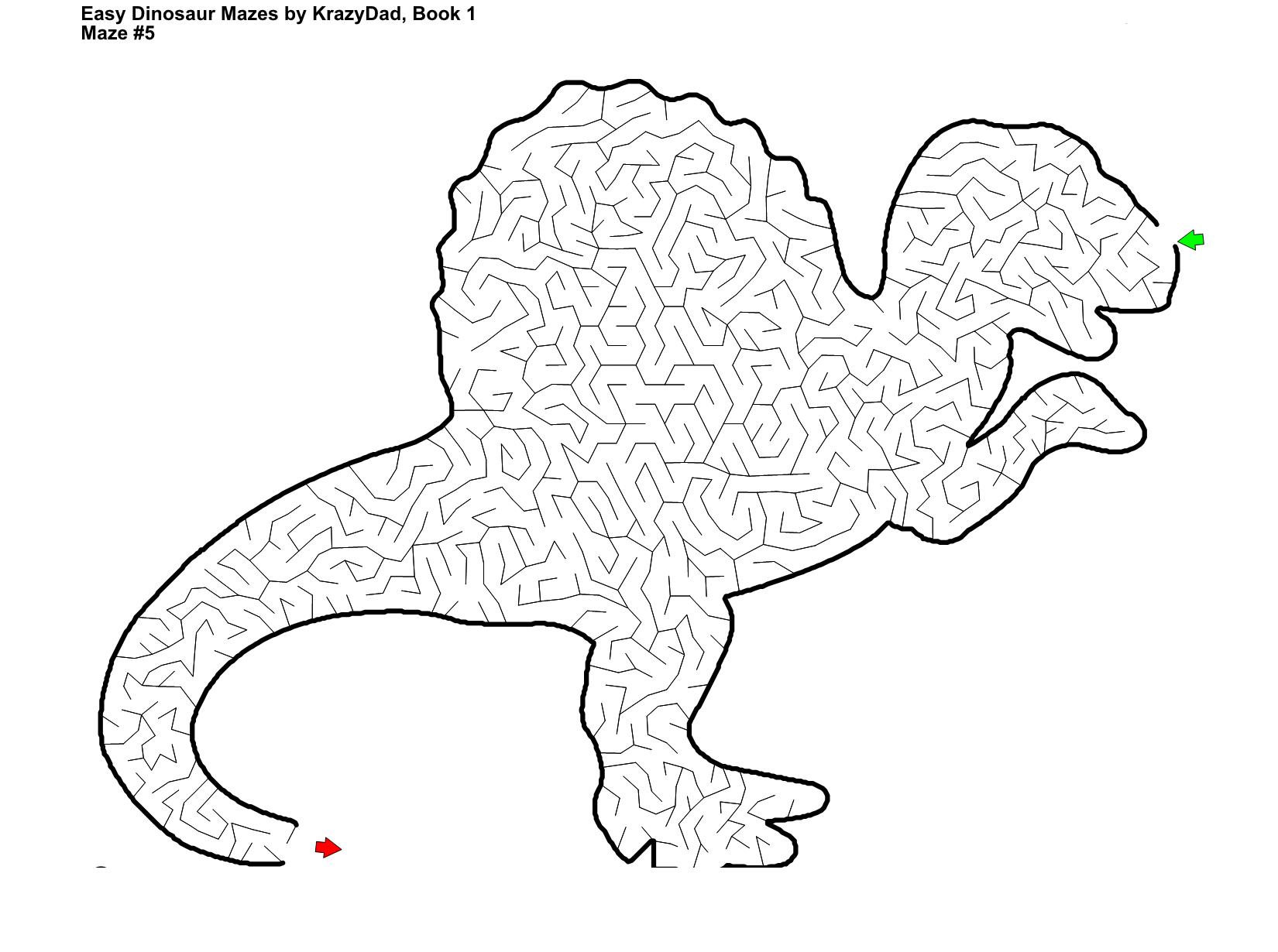 图片[1]-Easy to Challenging Dinosaur Mazes (Ages 6-12)，600页PDF-优学盒子