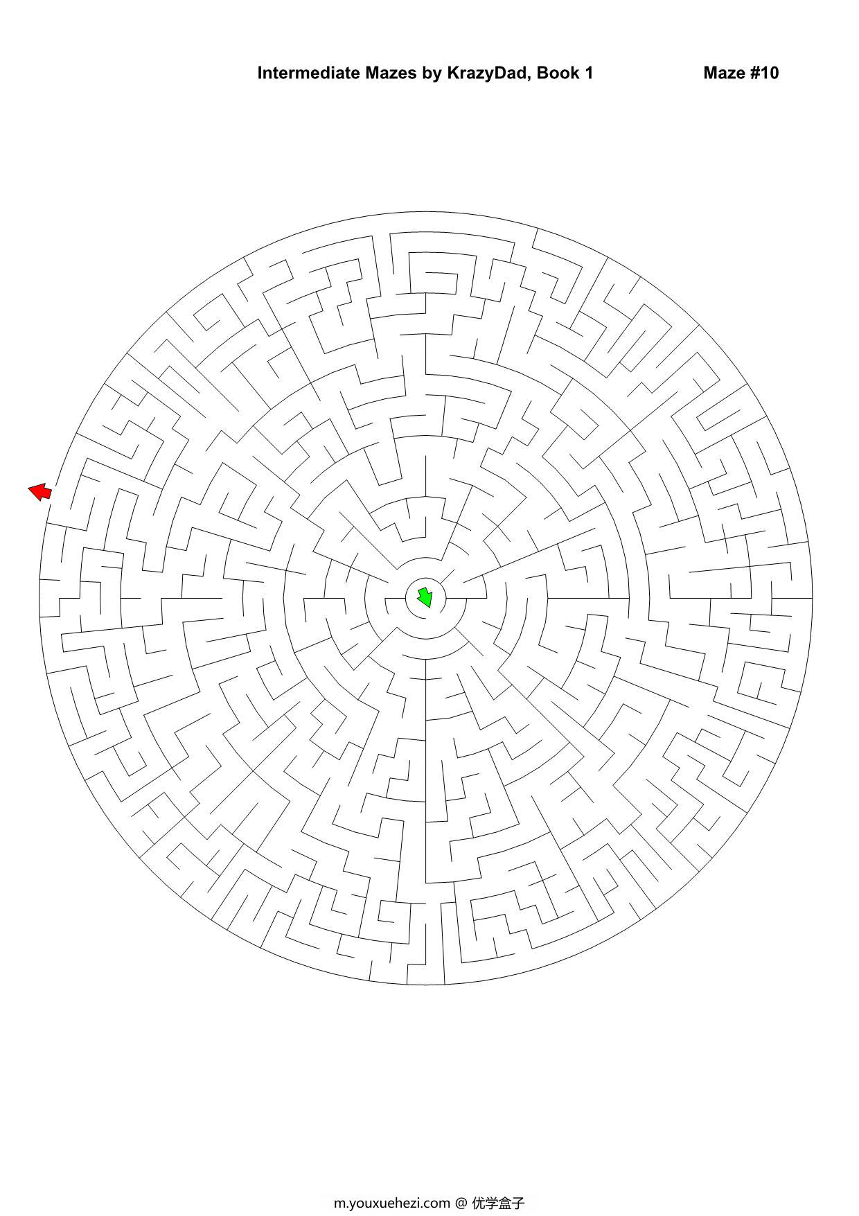 图片[3]-Intermediate Mazes (Ages 6-8)，1000页PDF-优学盒子