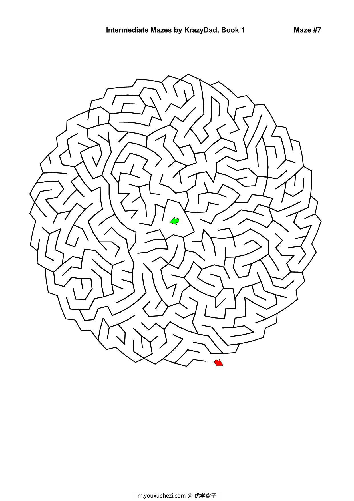 图片[2]-Intermediate Mazes (Ages 6-8)，1000页PDF-优学盒子