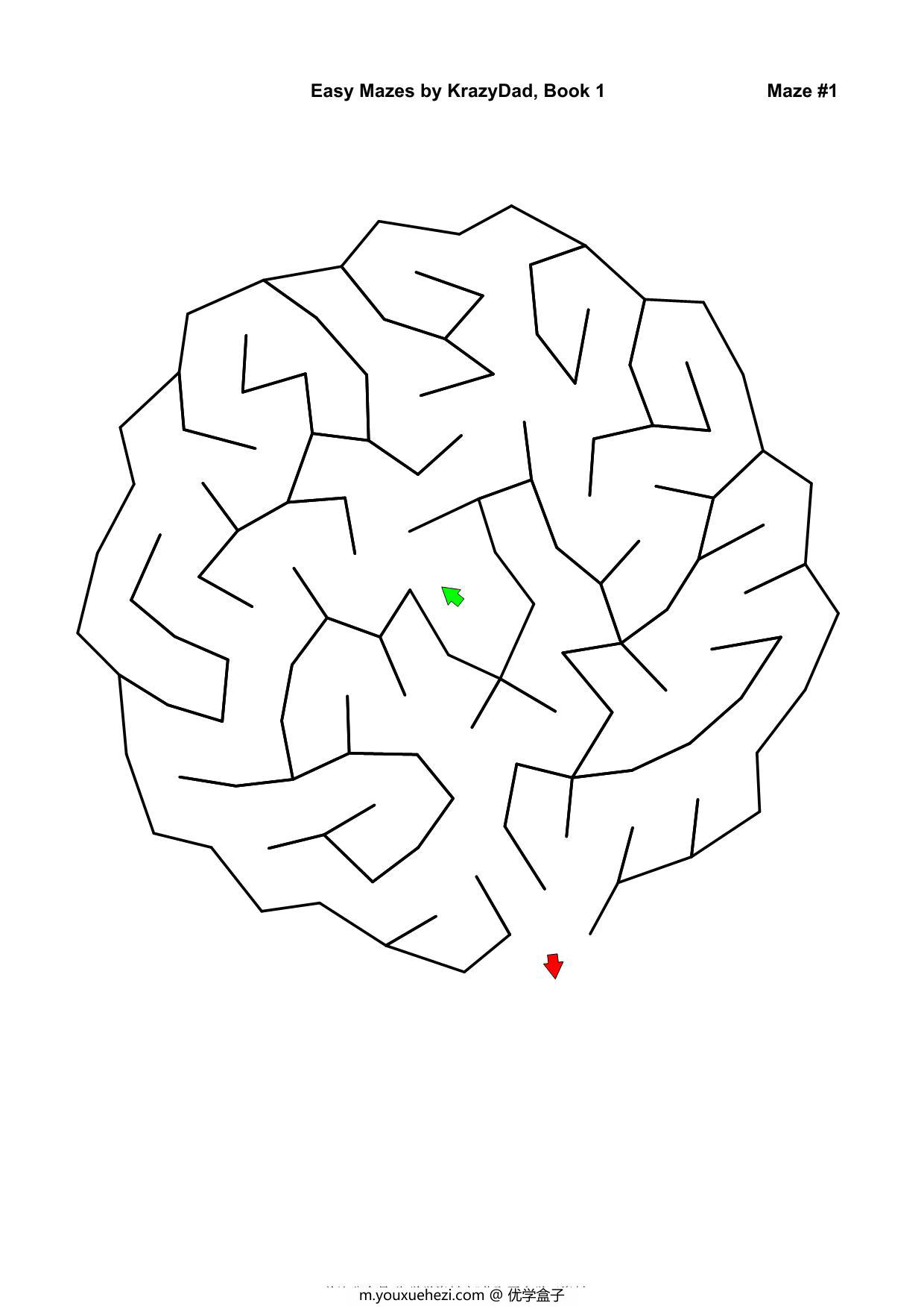 图片[1]-Easy Mazes (Ages 4-6)，1000页PDF-优学盒子