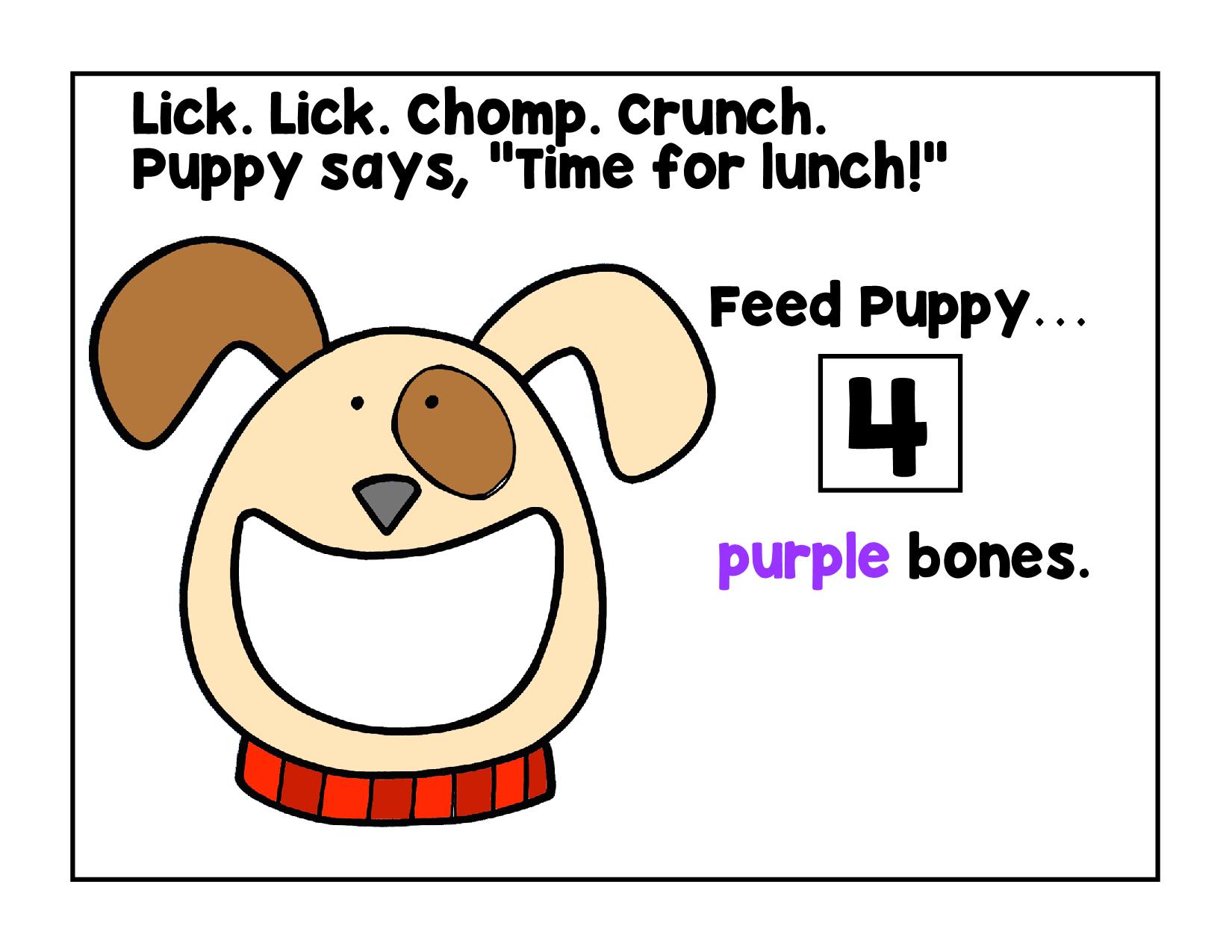 图片[2]-puppy adapted-小狗吃骨头，17页PDF-优学盒子
