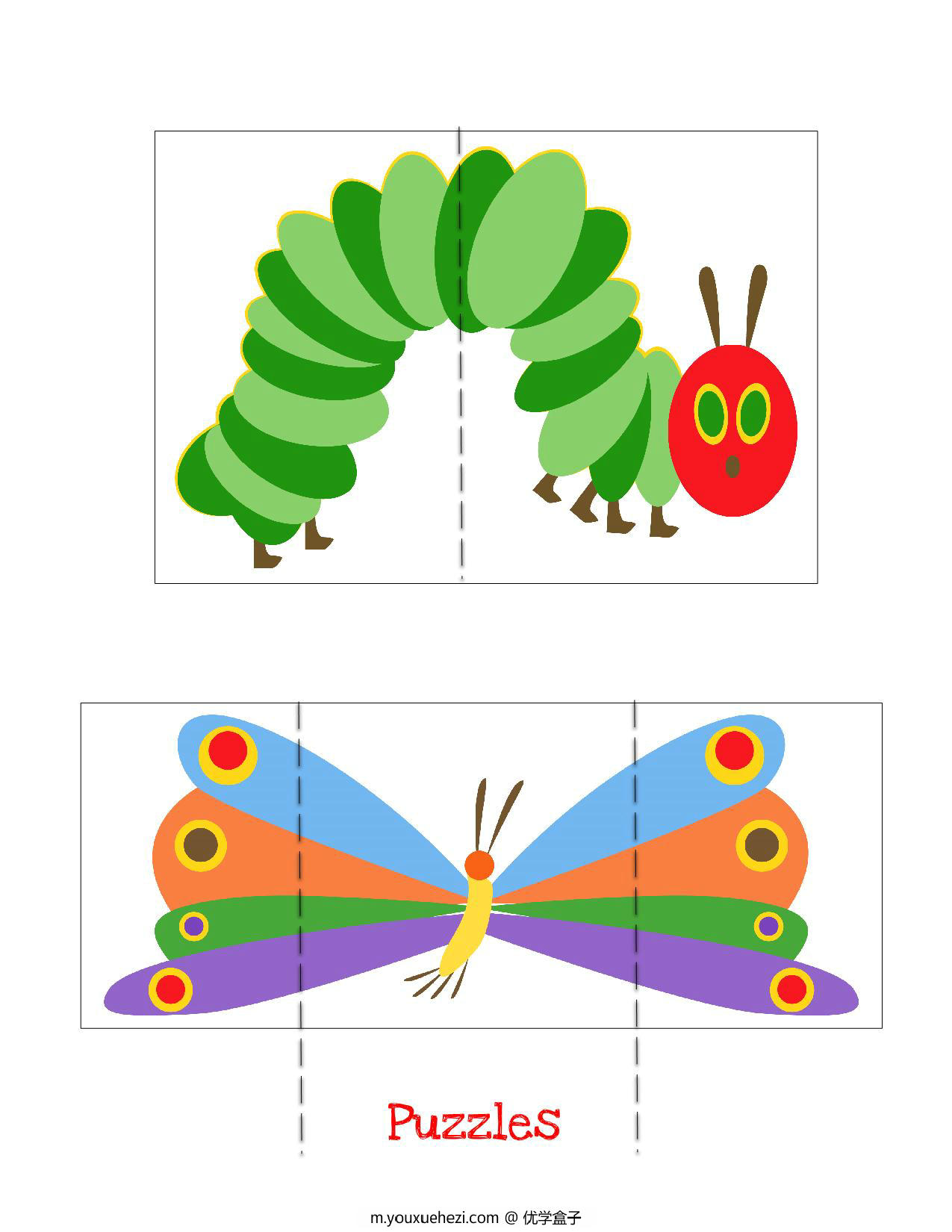 图片[2]-好饿的毛毛虫素材，11页PDF+11P.jpg-优学盒子
