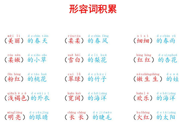 形容词积累，2页PDF可打印-优学盒子