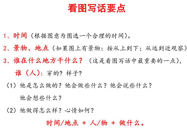 看图写话要点，3页PDF可打印-优学盒子