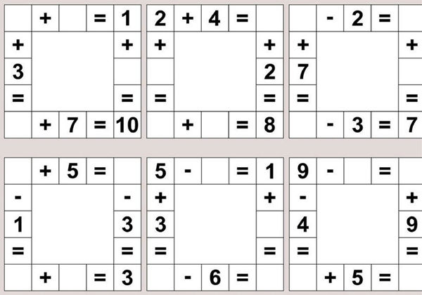方格加减法，6页PDF电子版-优学盒子