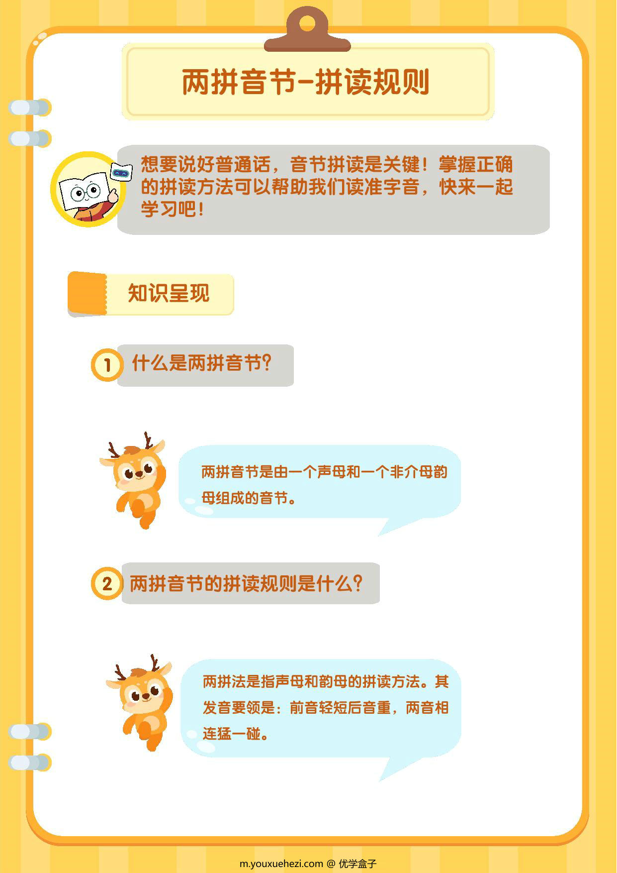 图片[1]-两拼三拼音节规则与练习，17页PDF电子版-优学盒子