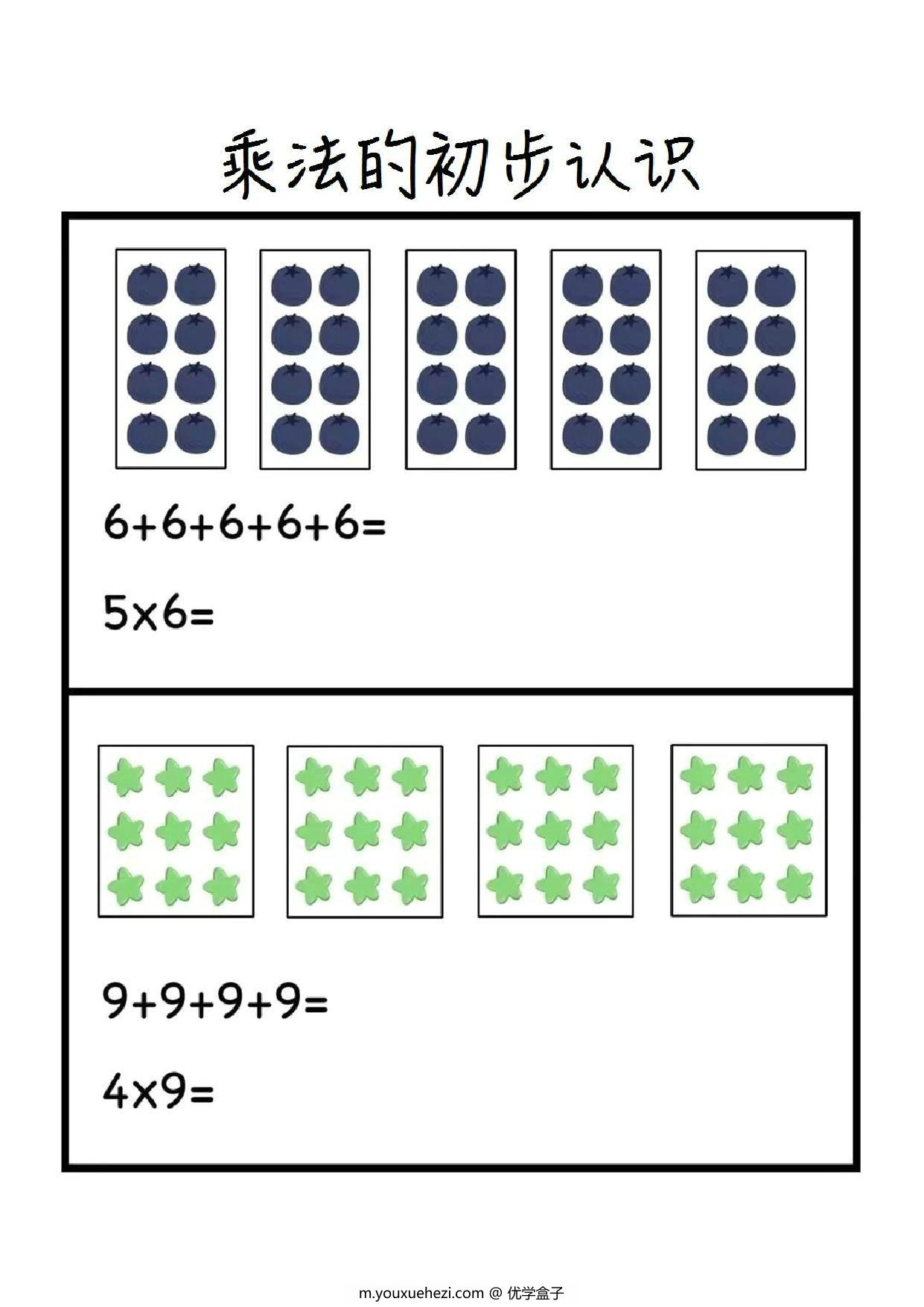 图片[2]-乘法的初步认识，15页PDF电子版-优学盒子