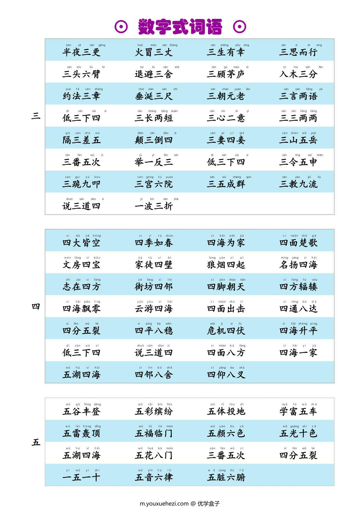 图片[2]-数字式词语，4页PDF电子版-优学盒子