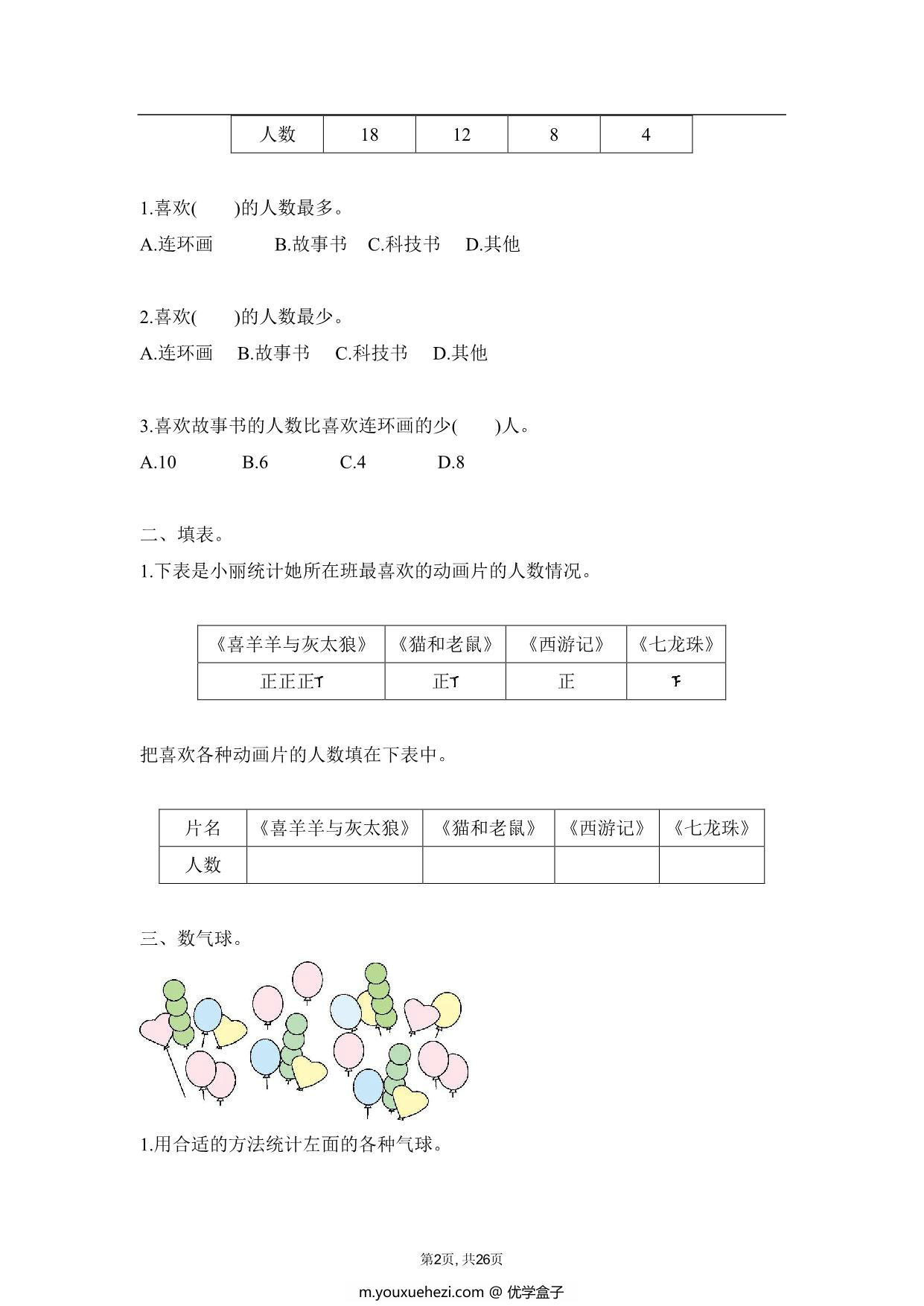 图片[2]-人教版二年级下册数学学霸笔记，26页PDF可打印-优学盒子