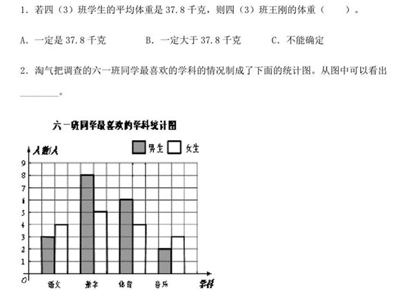 【易错笔记】第八单元 平均数与条形统计图-四年级数学下册易错点汇总及优选易错题B卷 人教版，12页PDF可打印-优学盒子