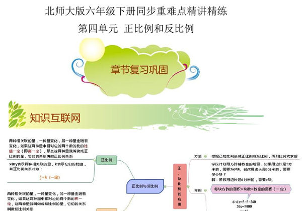 第四单元《正比例和反比例》章节复习巩固—六年级下册同步重难点精讲精练（北师大版），16页PDF电子版-优学盒子