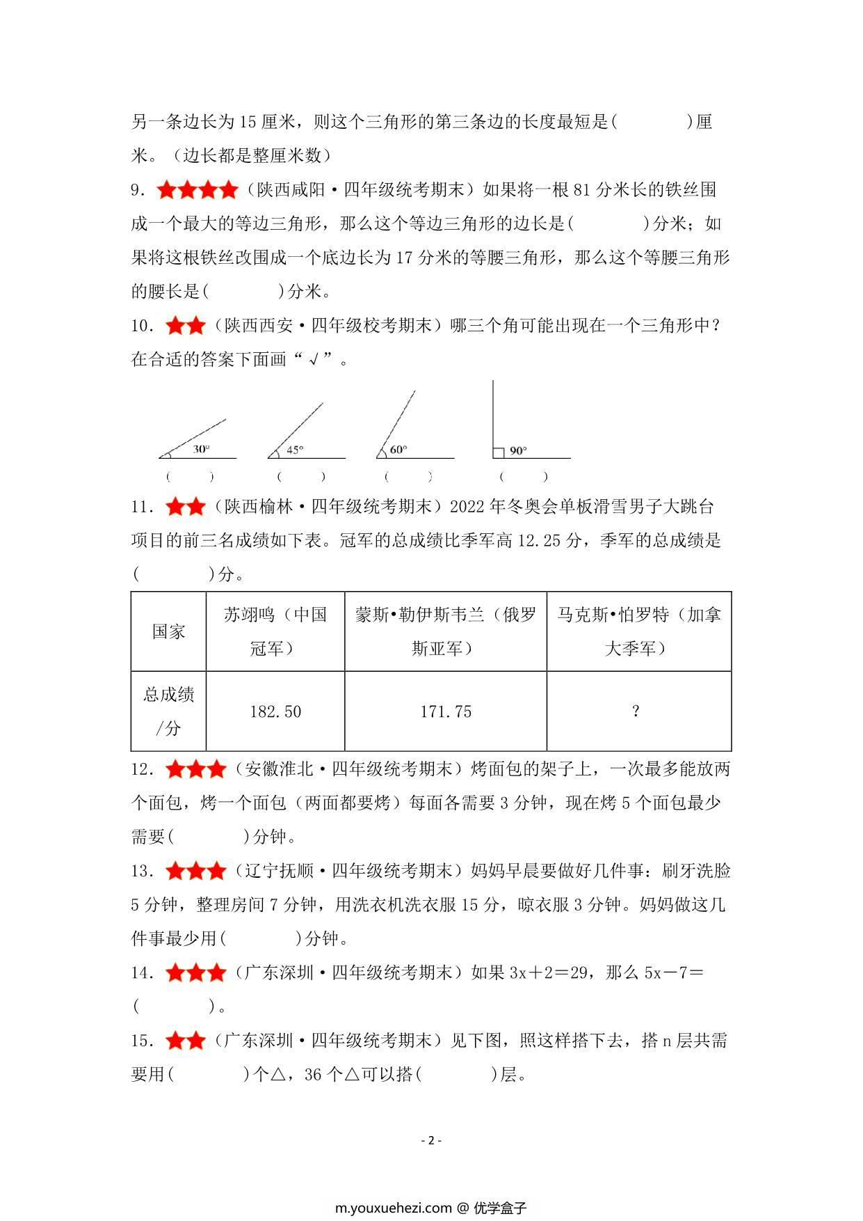 图片[2]-期末·终极冲刺攻略·最终篇 – 四年级数学下册典型例题 北师大版，30页PDF可打印-优学盒子