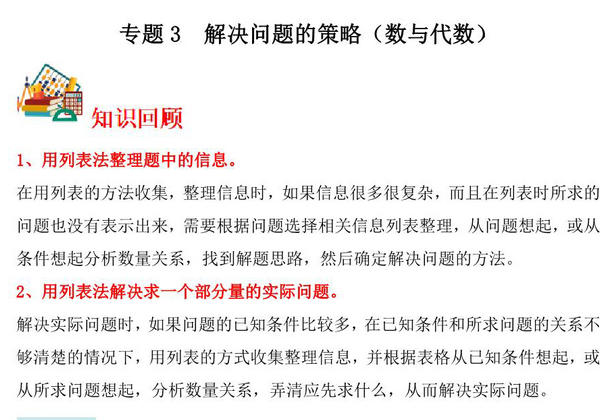 专题3 解决问题的策略（数与代数）- 四年级上册数学专项提升（苏教版），13页PDF电子版-优学盒子