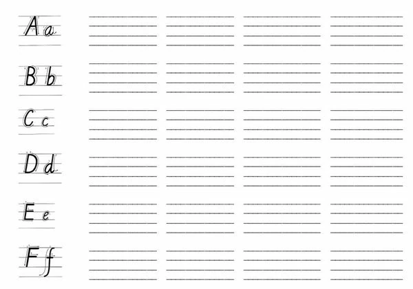 26个字母英语书写字帖，3页PDF电子版-优学盒子