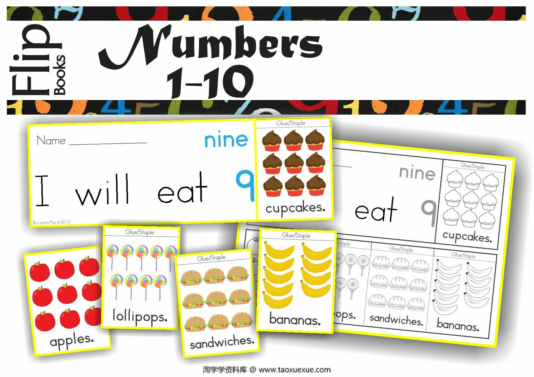 图片[1]-Flip Books – Numbers 23P，23页PDF可打印-优学盒子