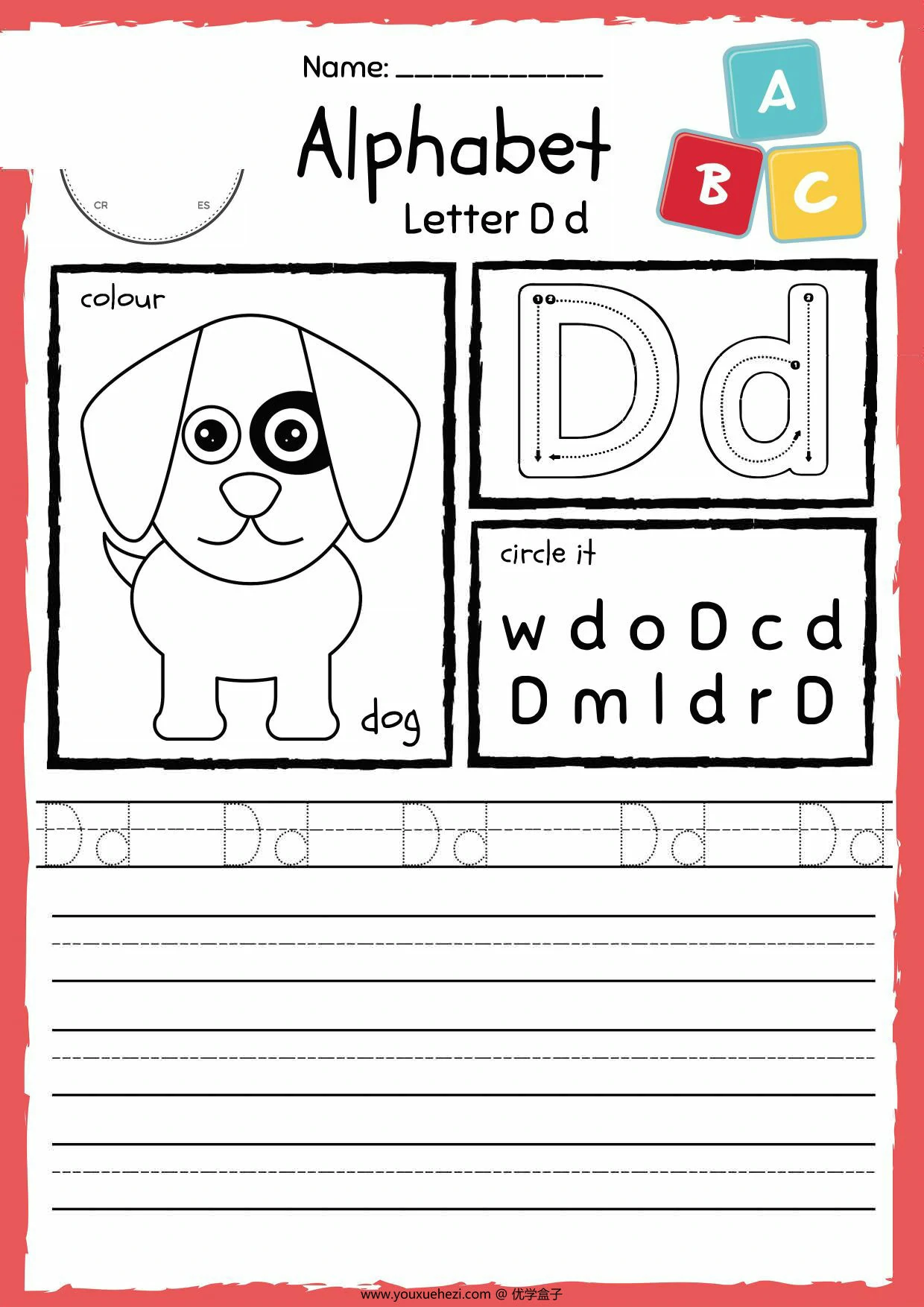 图片[3]-My-Alphabet-Tracing，27页PDF电子版-优学盒子