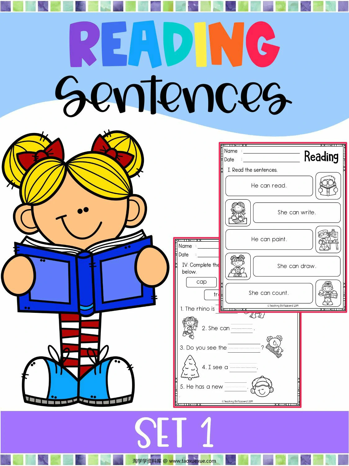 图片[1]-reading sentences_1，32页PDF可打印-优学盒子
