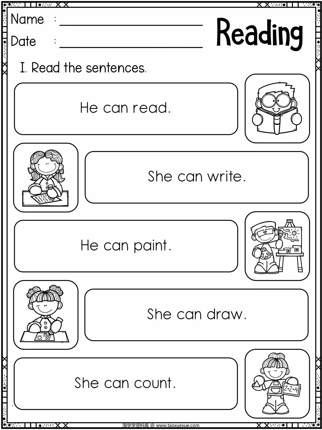 图片[2]-reading sentences_1，32页PDF可打印-优学盒子