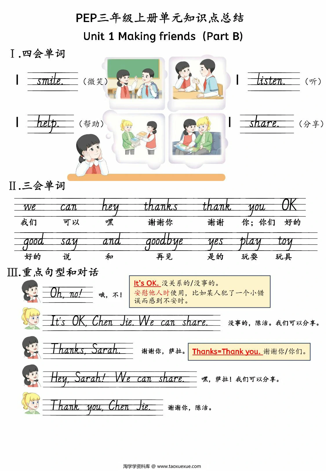 图片[2]-三年级上册英语人教pep知识点总结，30页PDF电子版-优学盒子